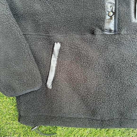 Wilo the Label Anthropologie Sherpa Fleece Pullover Gorpcore 1/2 Snap Sweater M - Picture 6 of 9